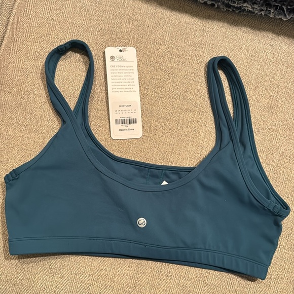 CRZ YOGA Butterluxe Mini Bra for Women - Scoop Neck Low Impact Wireless large - Picture 6 of 6